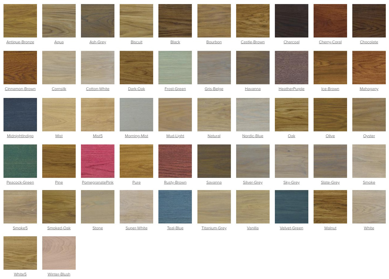 Colour samples - Rubio Monocoat  Rubio monocoat, Color samples, Wood care